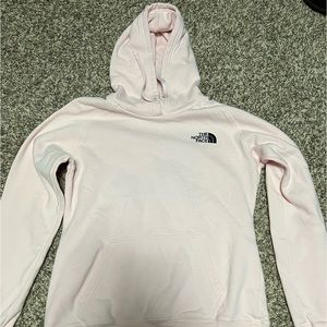 The North Face hoodie light pink
